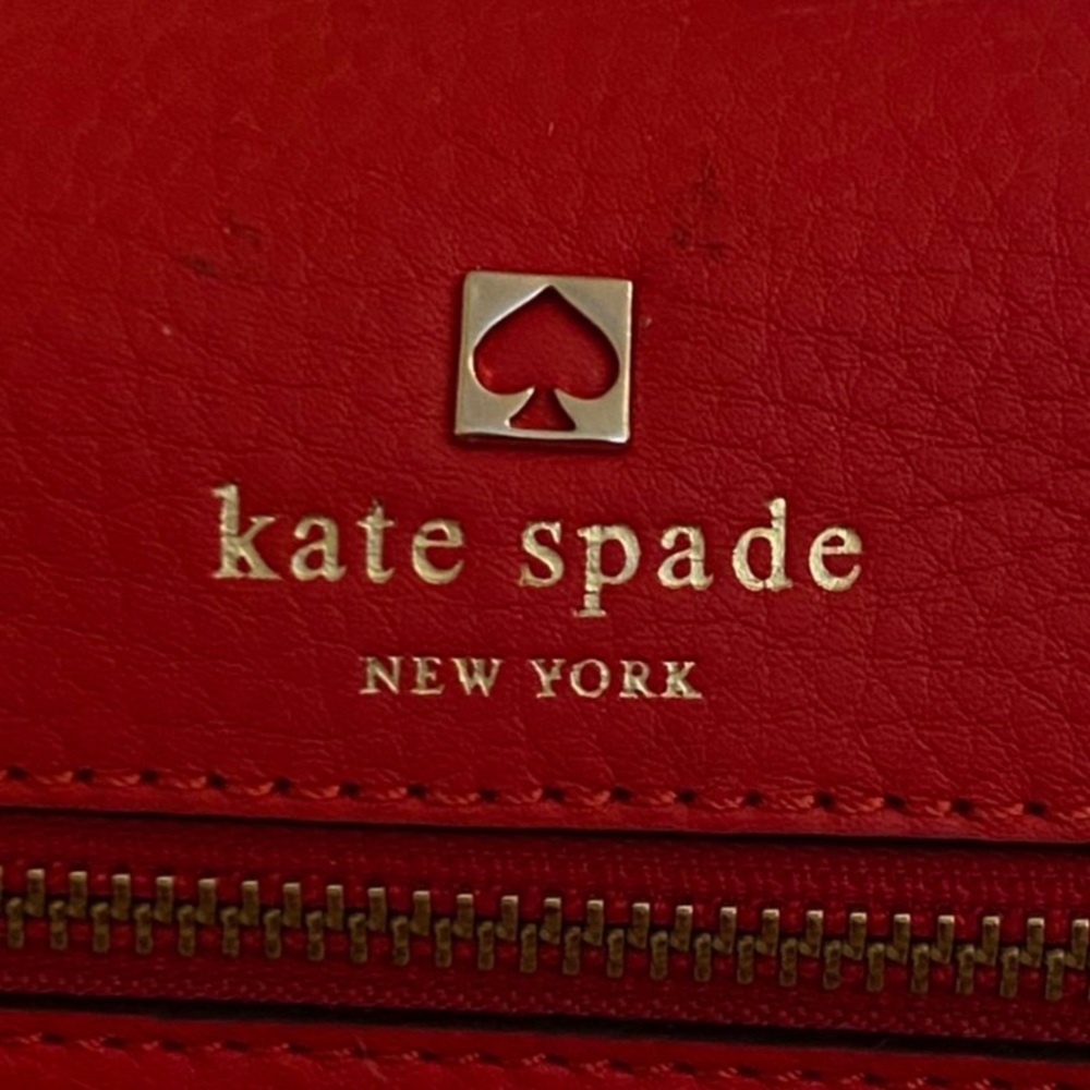 Authentic cherry red Kate spade purse - Picture 2 of 4